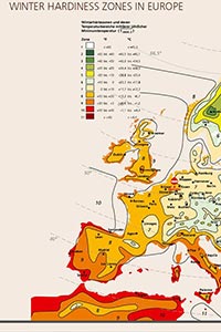 Климатические зоны USDA (WHZ) для Европы